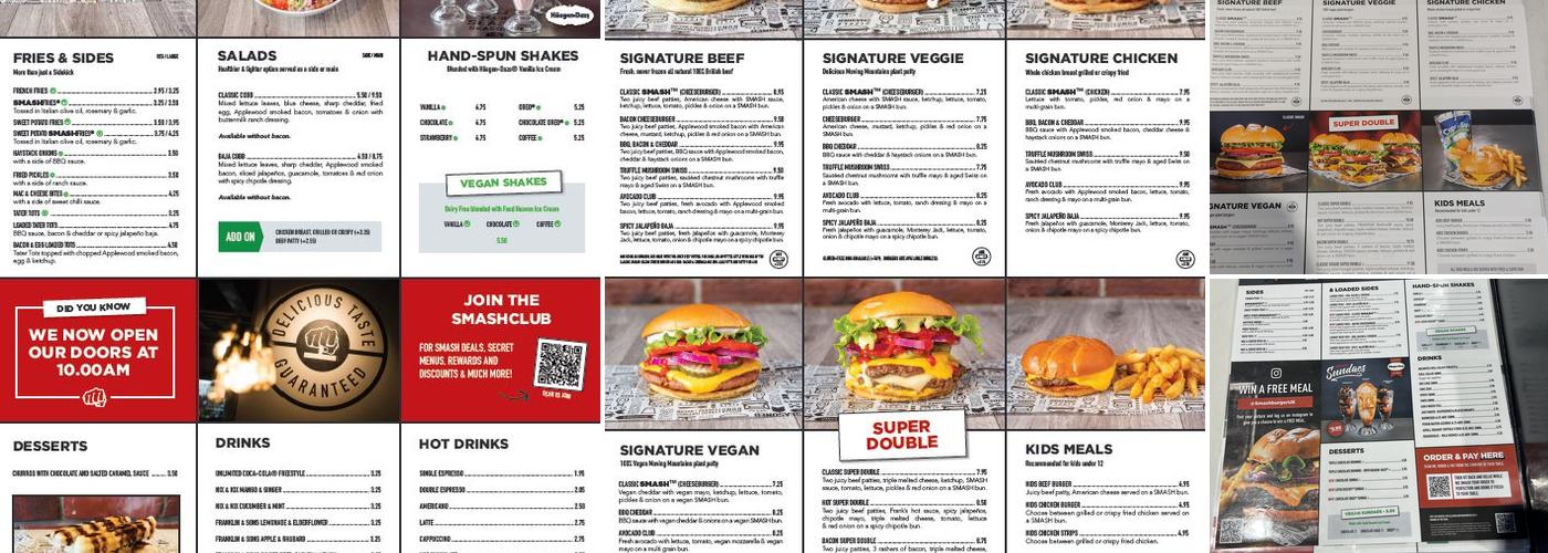 Smashburger Menu