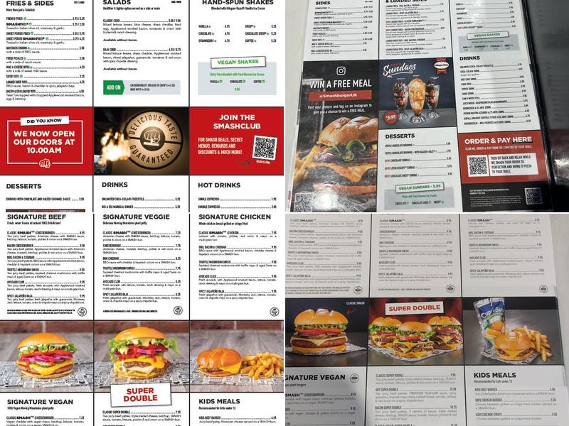 Smashburger Menu