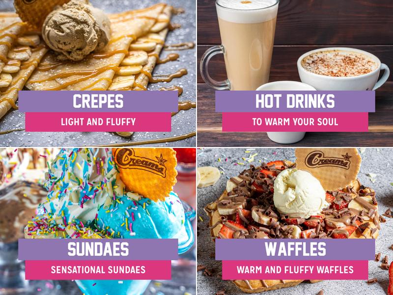 Creams Cafe Brighton Menu
