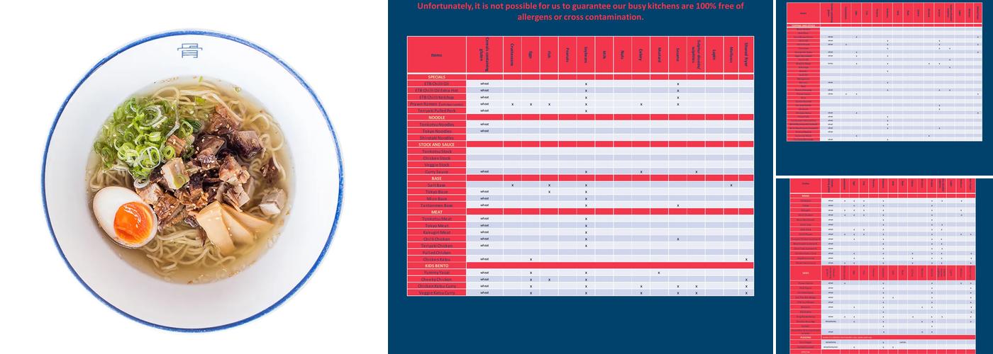 Tonkotsu Brighton Menu