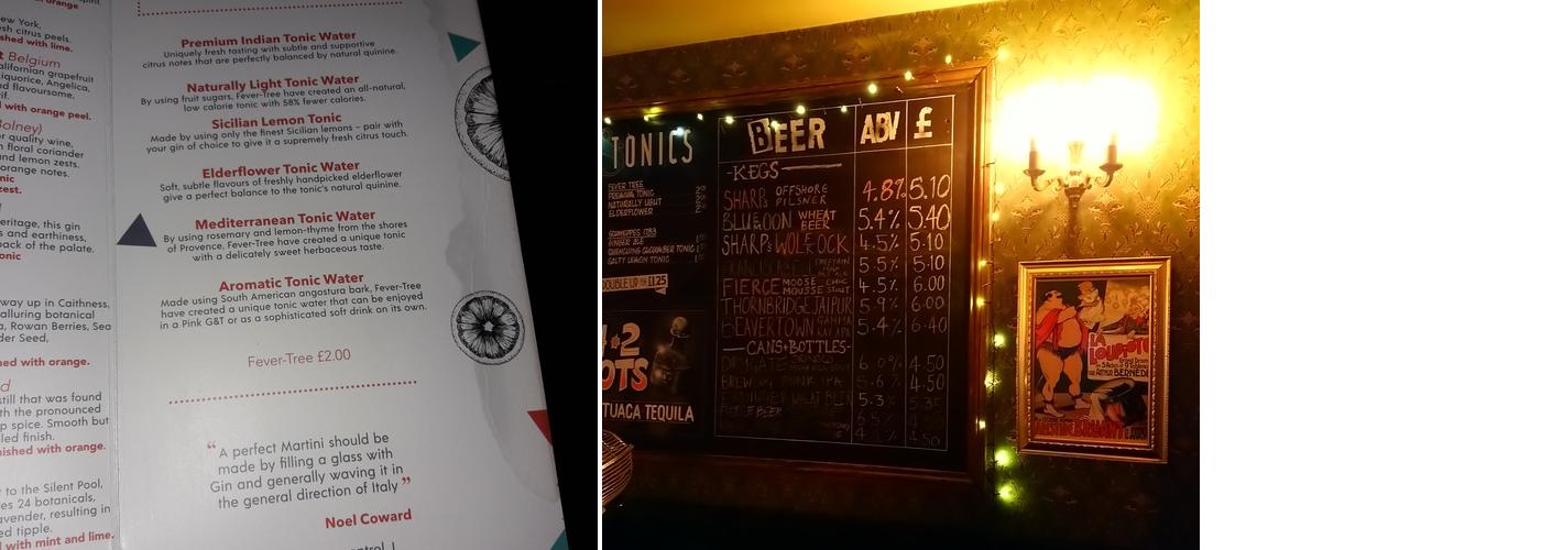 The Queens Head Menu