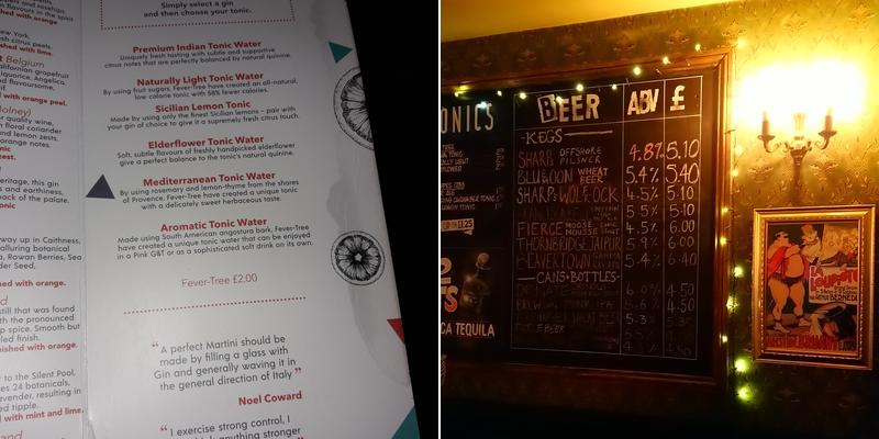 The Queens Head Menu
