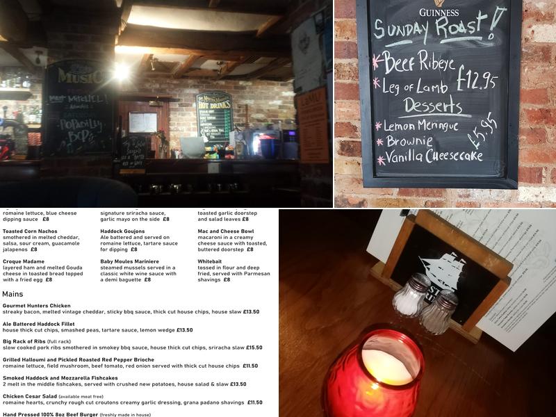 The Master Mariner Menu