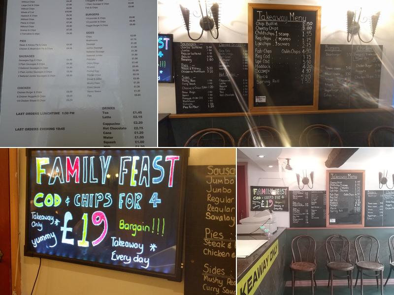 Harbour Fish & Chips Menu