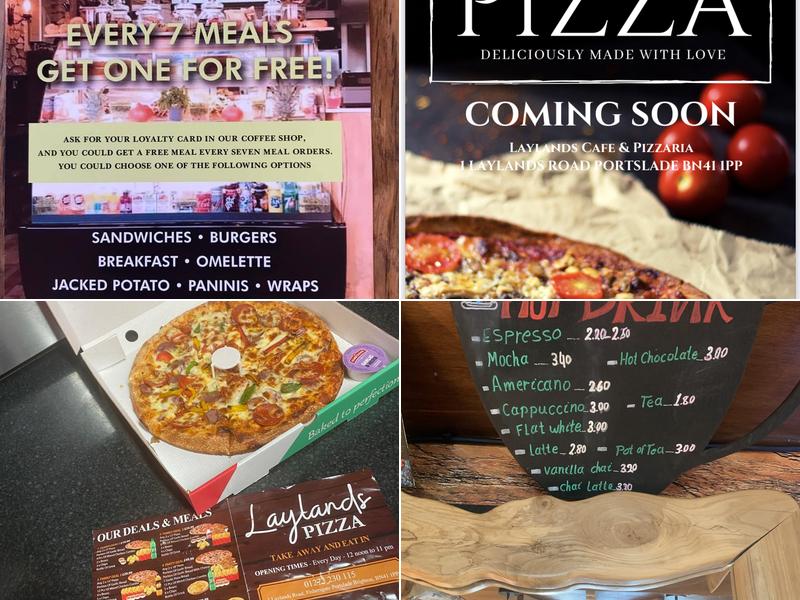 Laylands Cafe & Pizzeria Menu