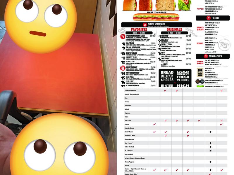 Jimmy John's Menu