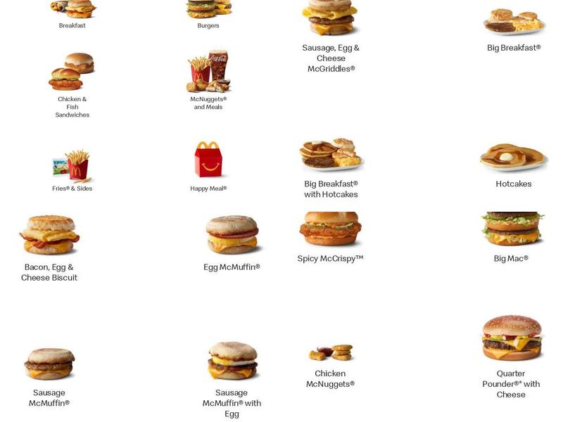 McDonald's Menu