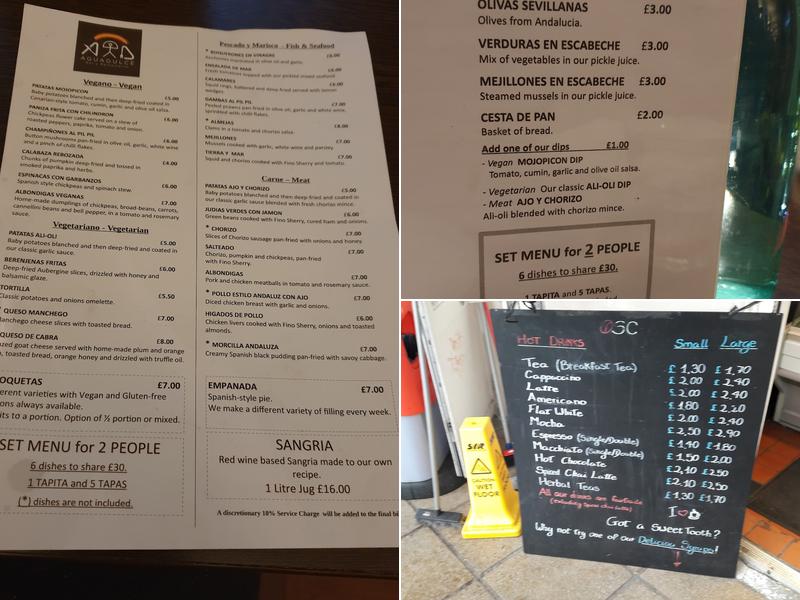 Old Steine Cafe Brighton Menu