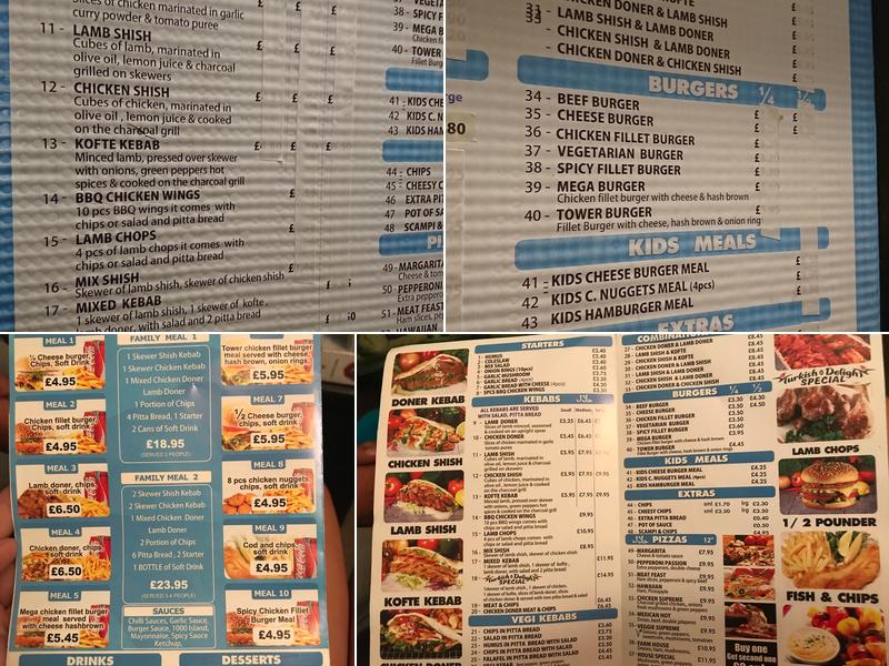 Turkish Delight Kebab Menu