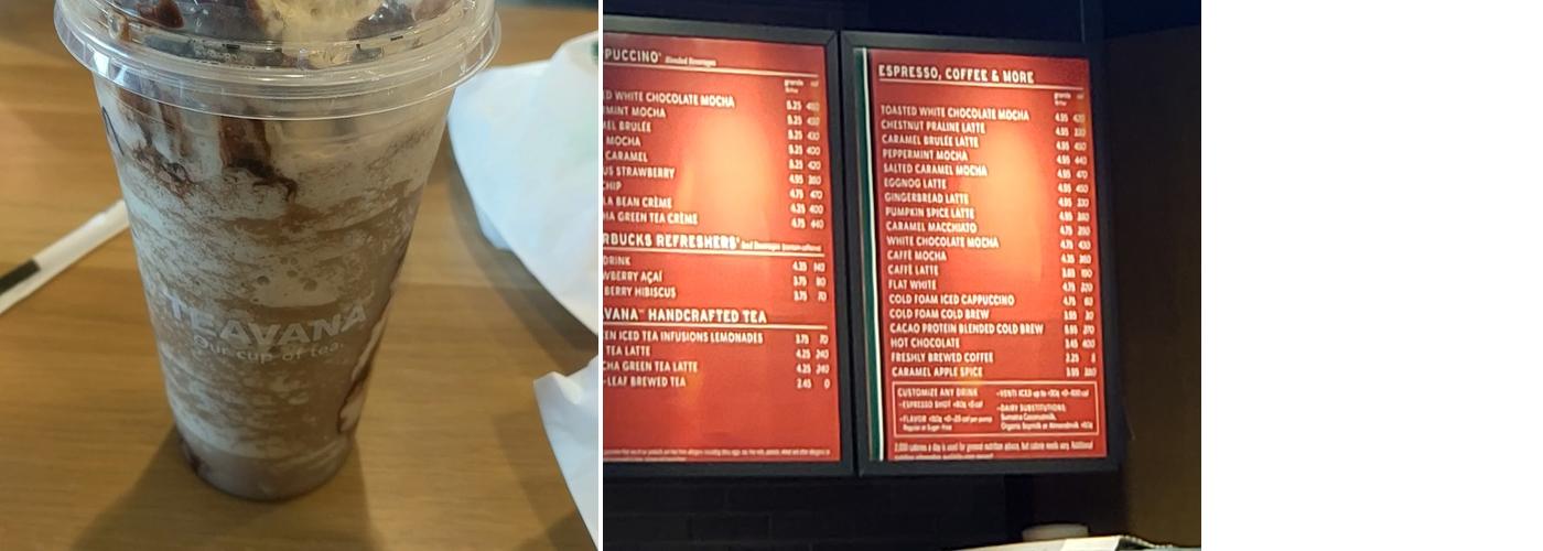Starbucks Menu
