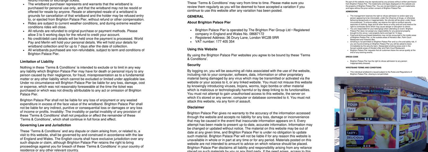 Doughnuts on the Pier Menu