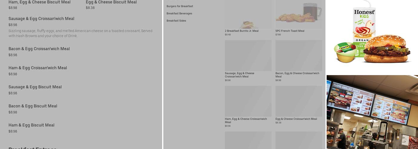 Burger King Menu