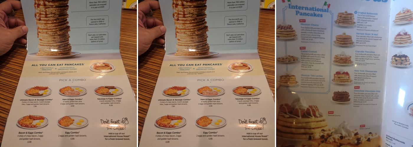 Ihop Menu
