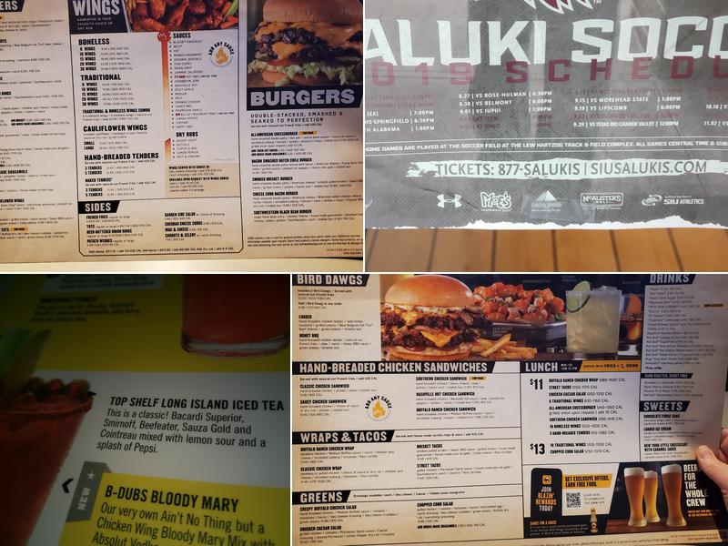 Buffalo Wild Wings Menu