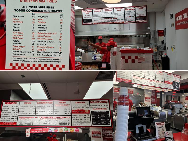 Five Guys Menu