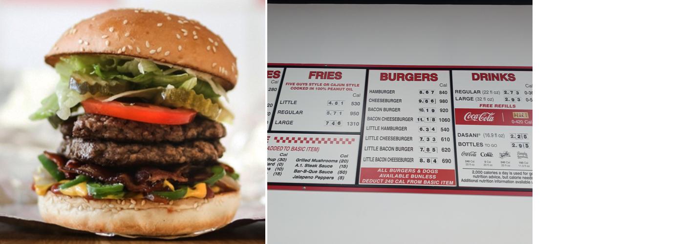 Five Guys Menu