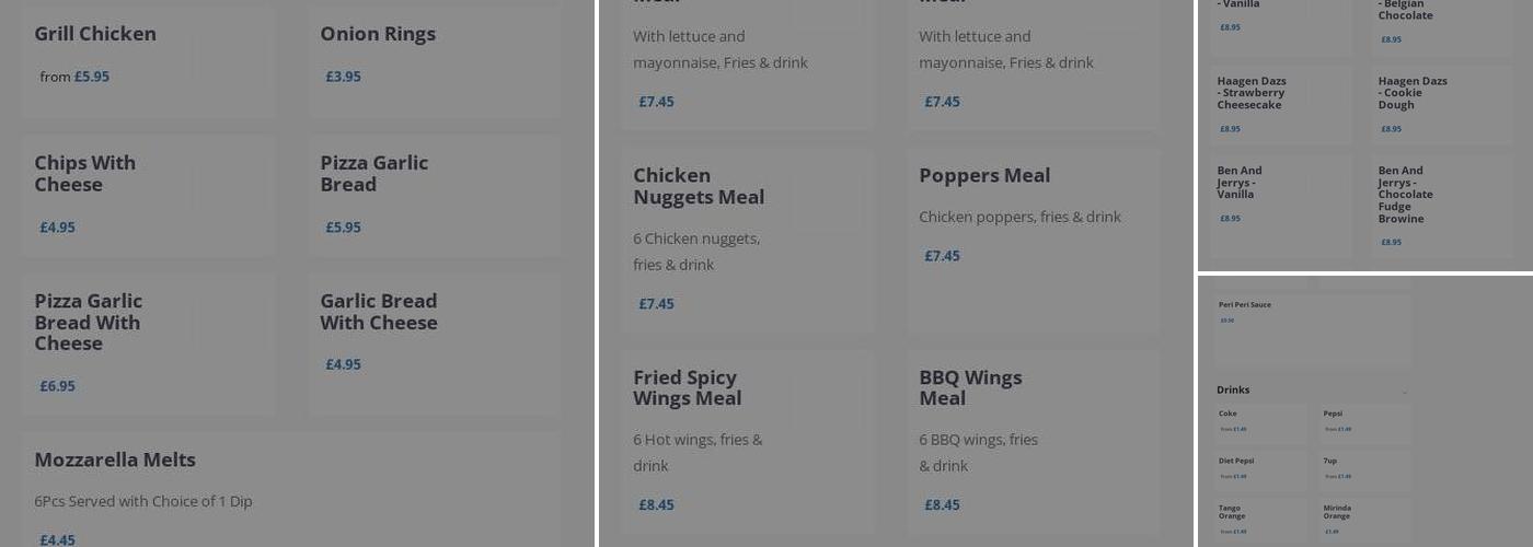 Frandzo peri peri & pizza Menu