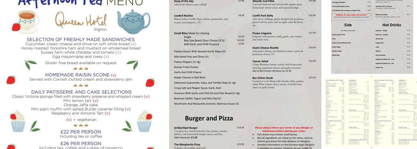 No. 1 Bar & Bistro Menu