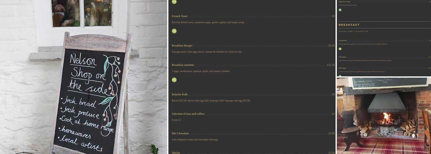 The Lord Nelson Pub Menu