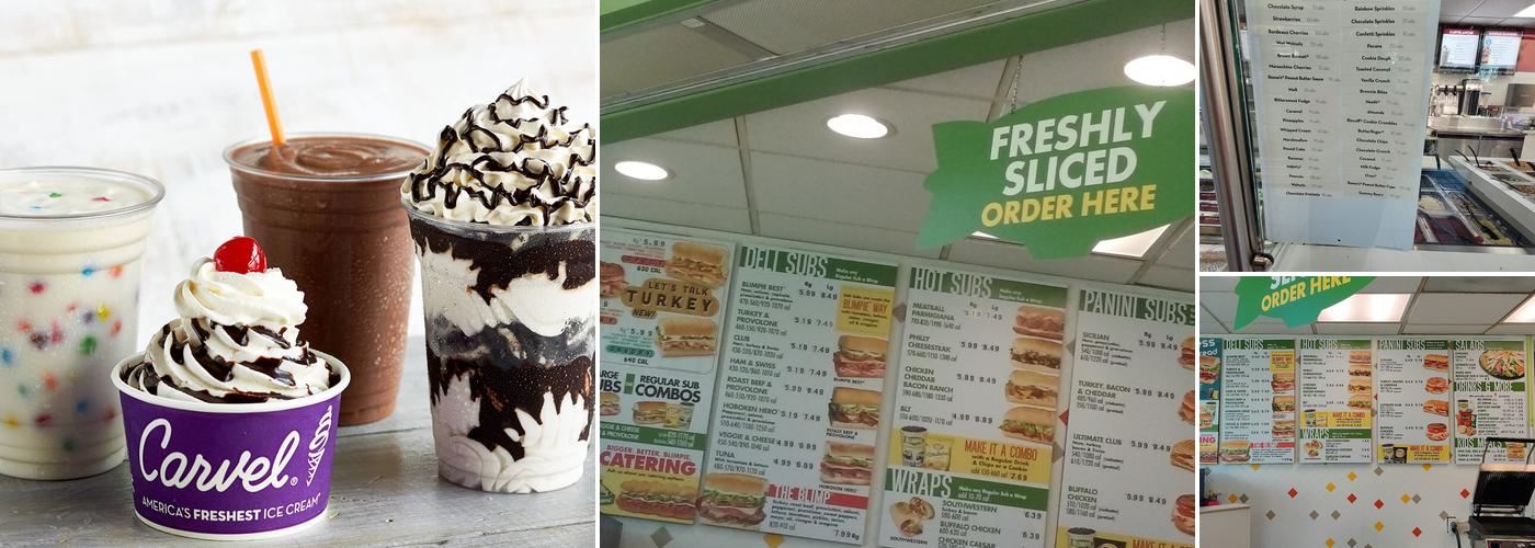 Carvel Menu