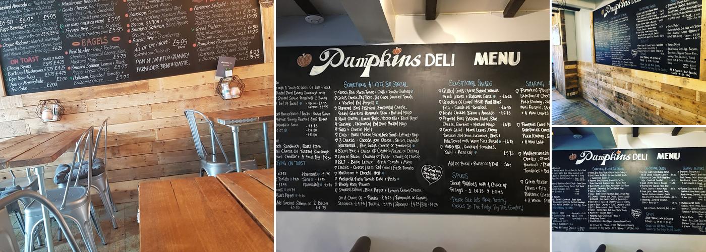 Pumpkins Deli Menu