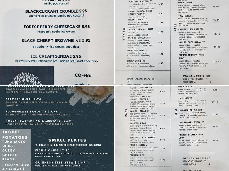 The Lion by Olivers Menu