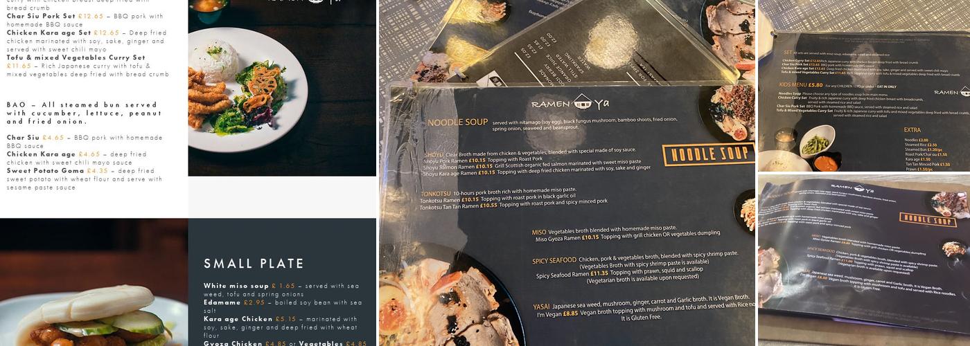Ramen Ya Menu