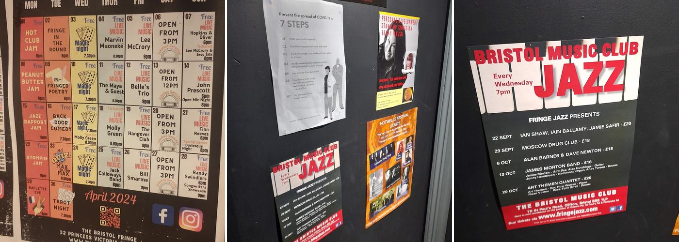 The Bristol Fringe Menu