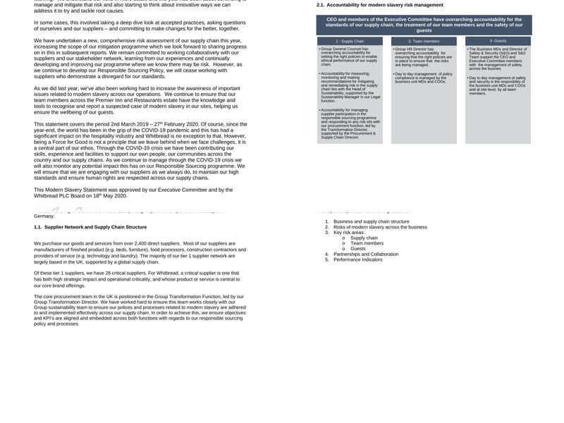 Premier Inn St. Austell hotel Menu