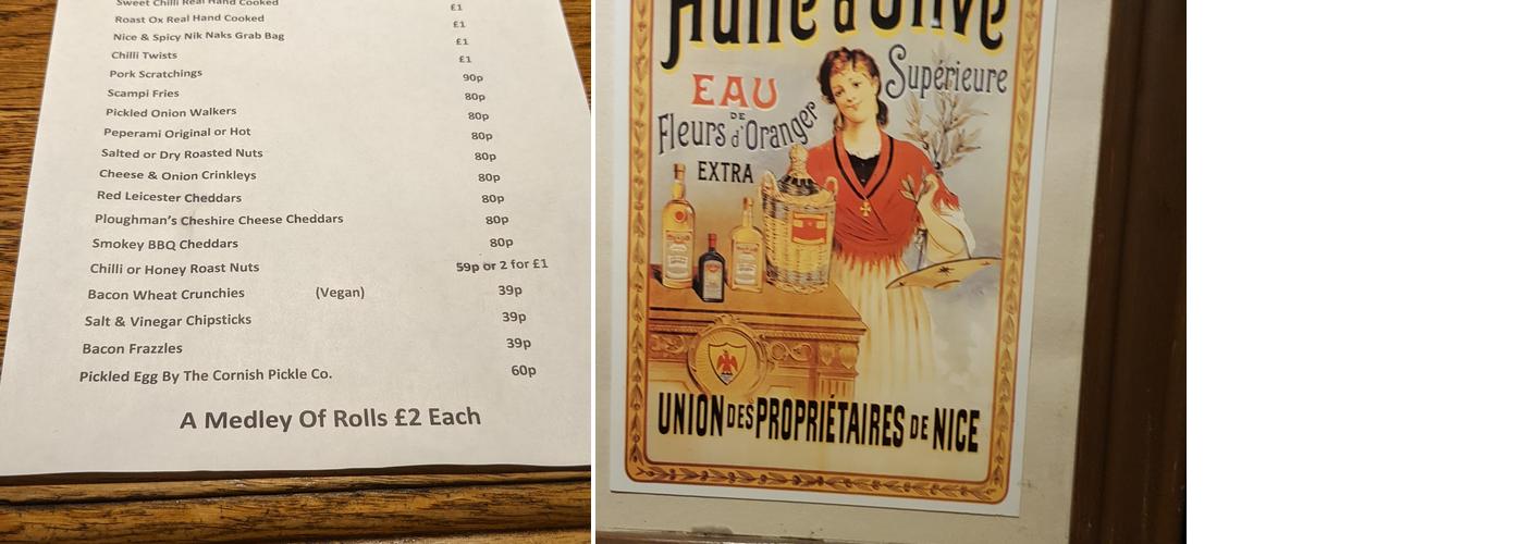 Whitehall Tavern Menu