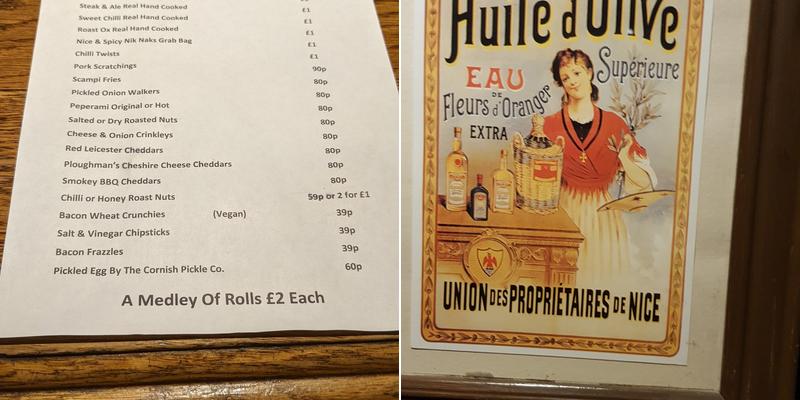 Whitehall Tavern Menu