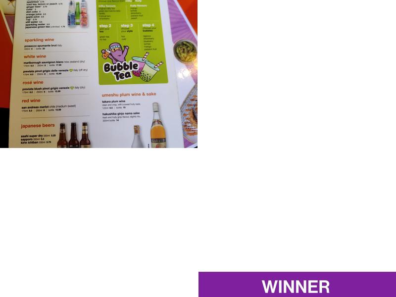 Yakinori - Park Street Menu