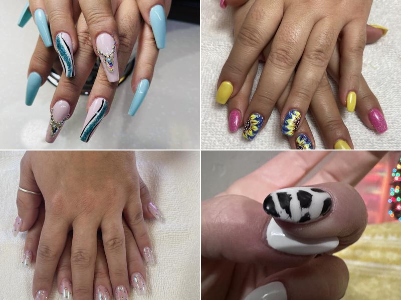 Golden Nails and Tanning