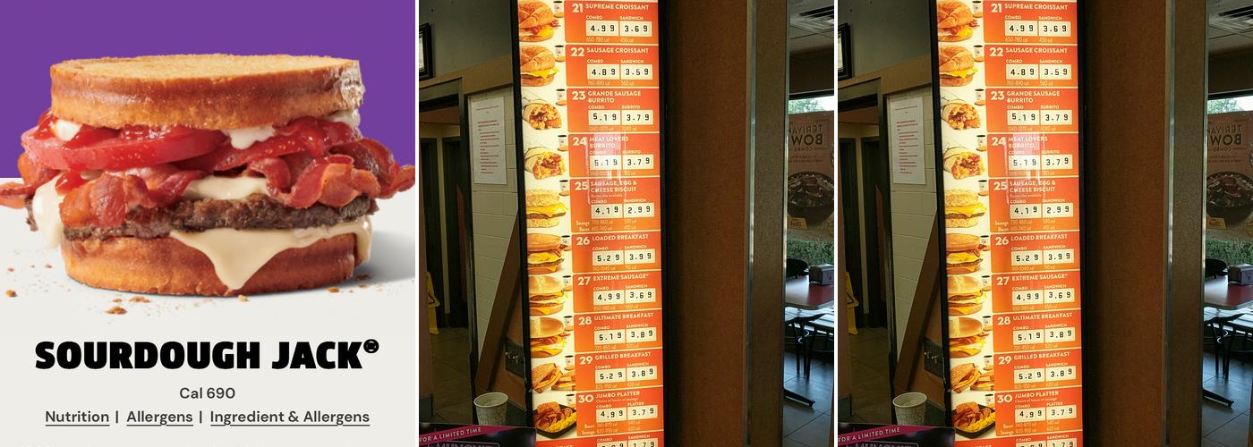 Jack In The Box Menu