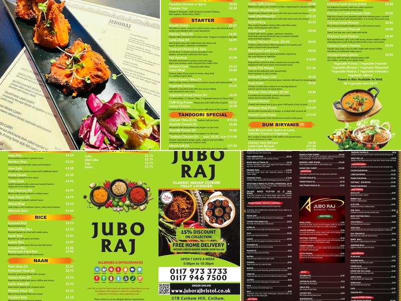 Jubo Raj Menu