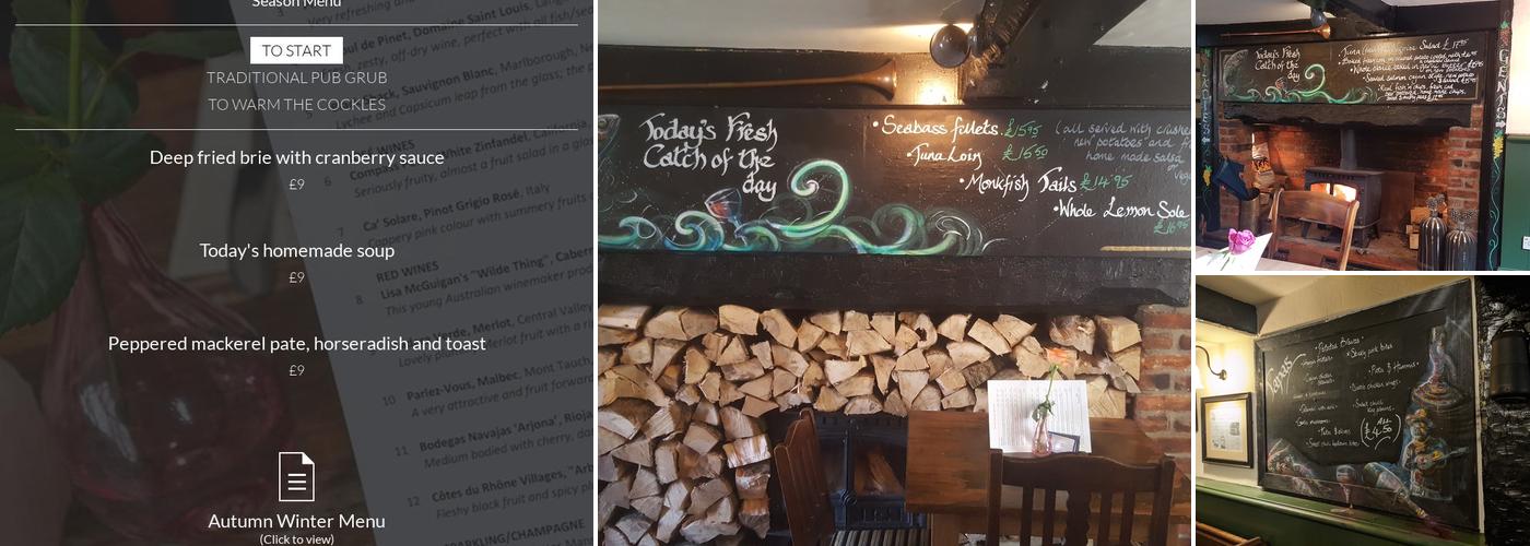 Yew Tree Inn Odstock Menu