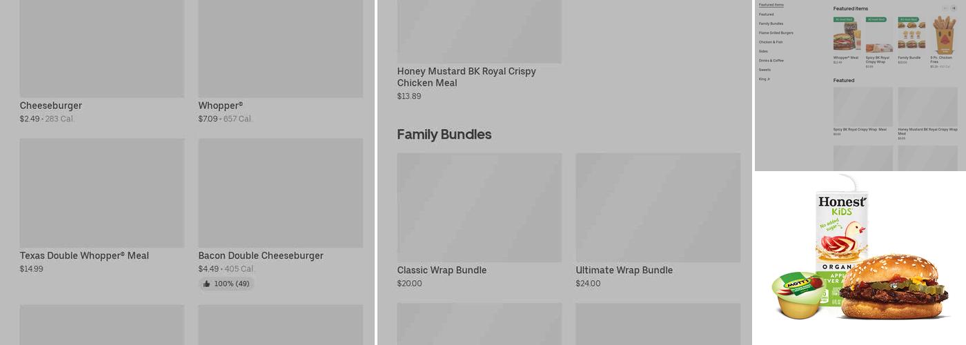 Burger King Menu
