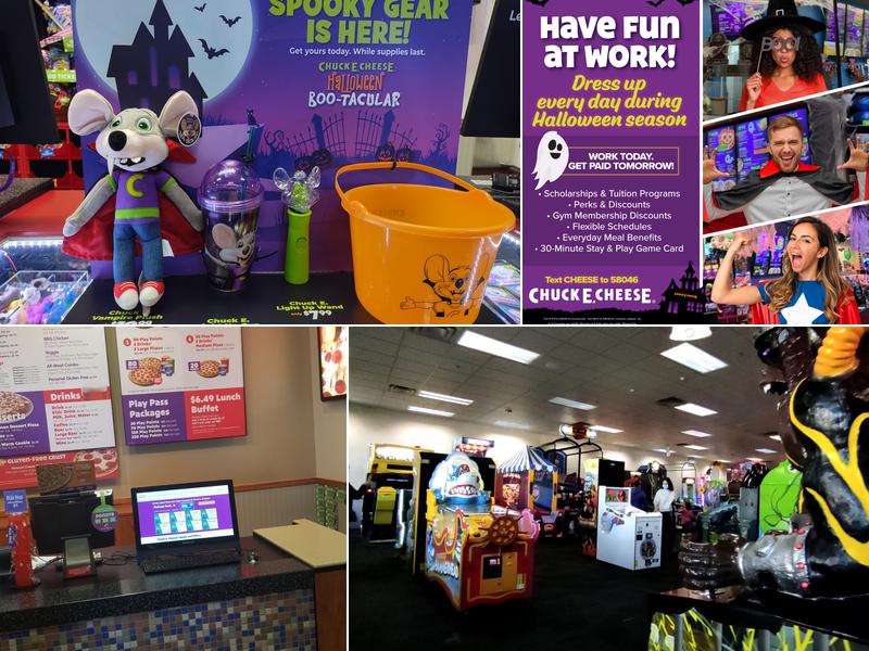 Chuck E. Cheese Menu
