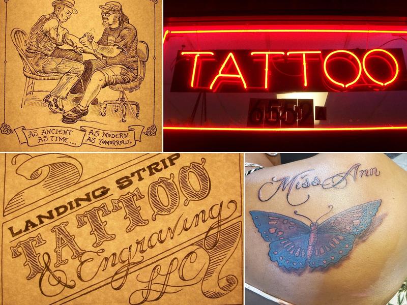 Landing Strip Tattoo-Engraving