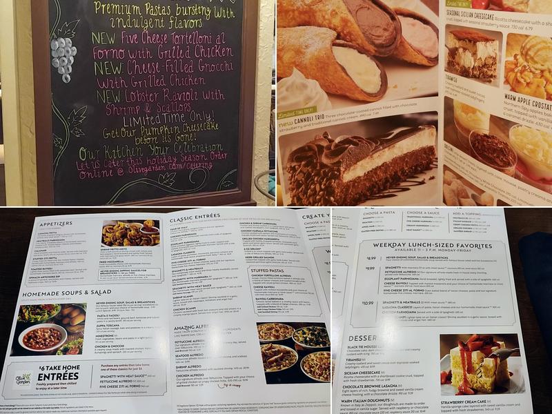 Olive Garden Italian Restaurant Menu