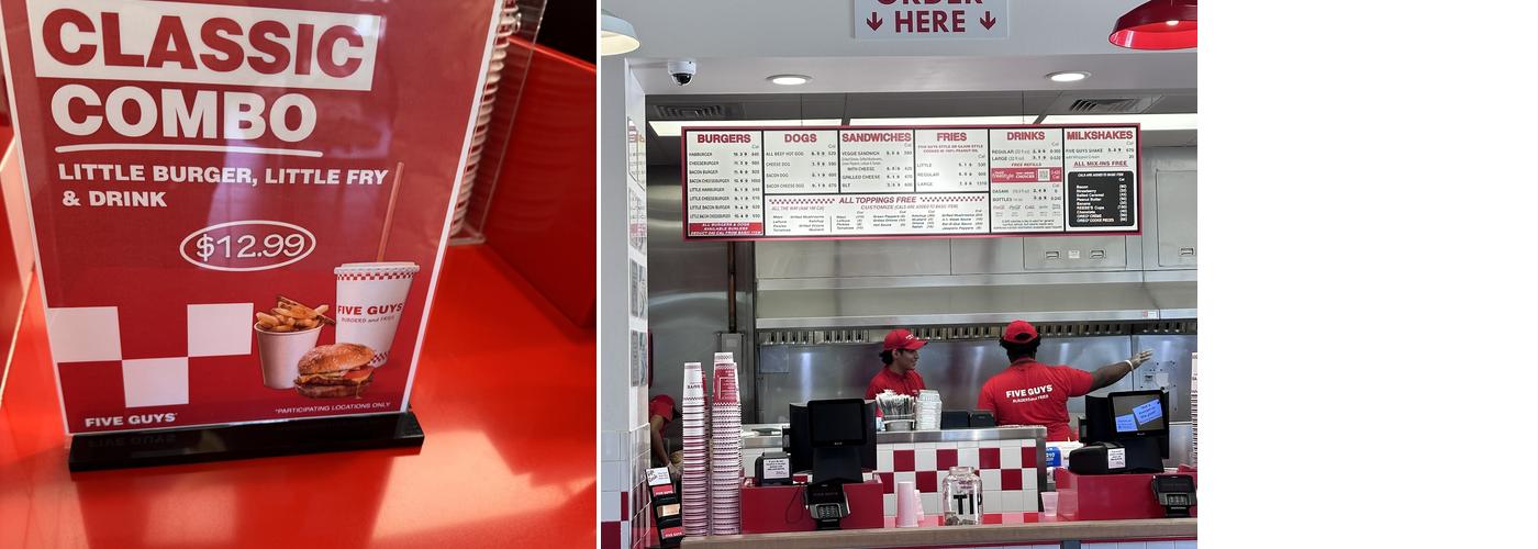 Five Guys Menu
