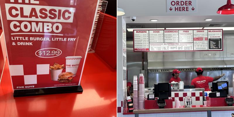 Five Guys Menu