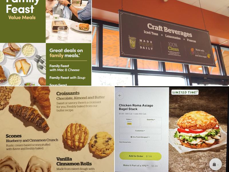 Panera Bread Menu