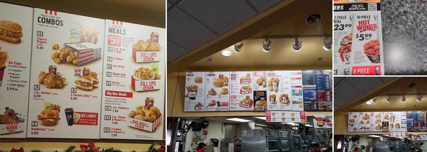 KFC Menu