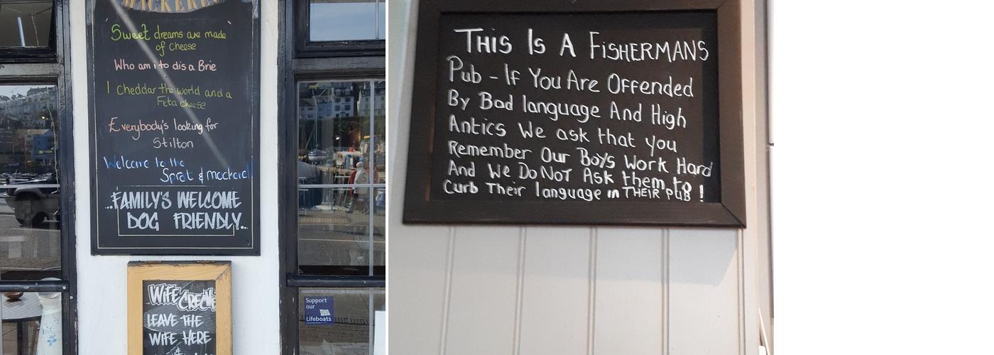 The Sprat & Mackerel Menu