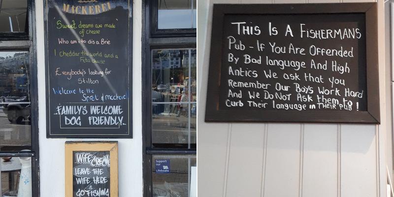 The Sprat & Mackerel Menu