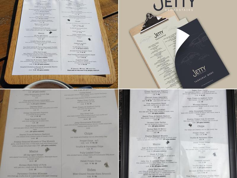 Jetty Broadstairs Menu