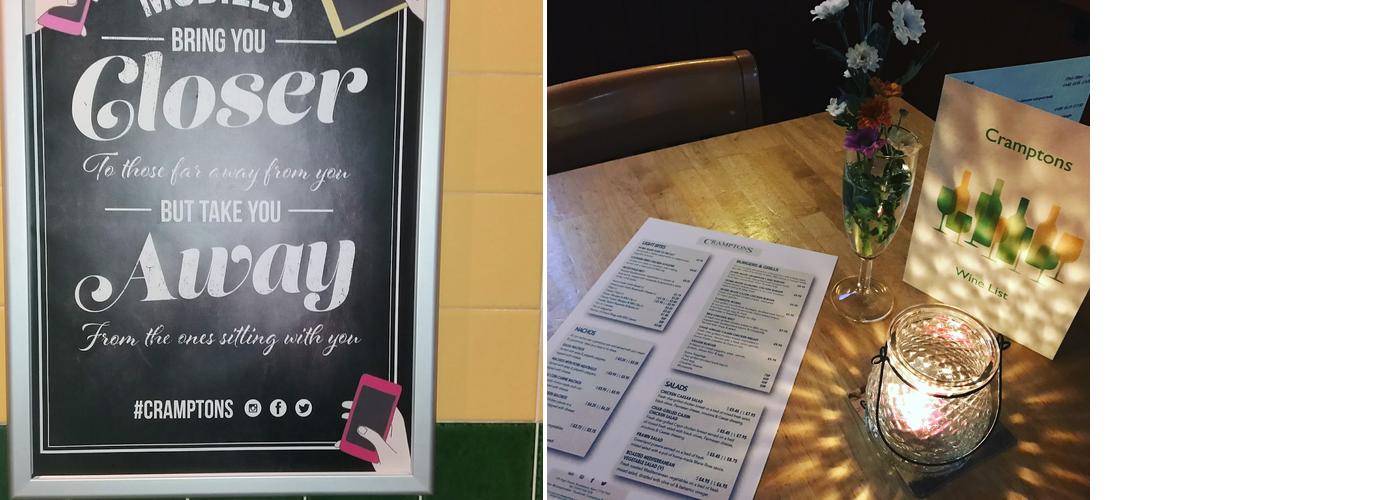 CRAMPTONS BROADSTAIRS Menu