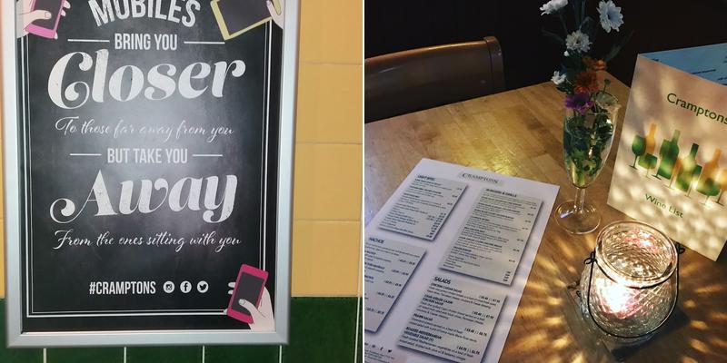 CRAMPTONS BROADSTAIRS Menu