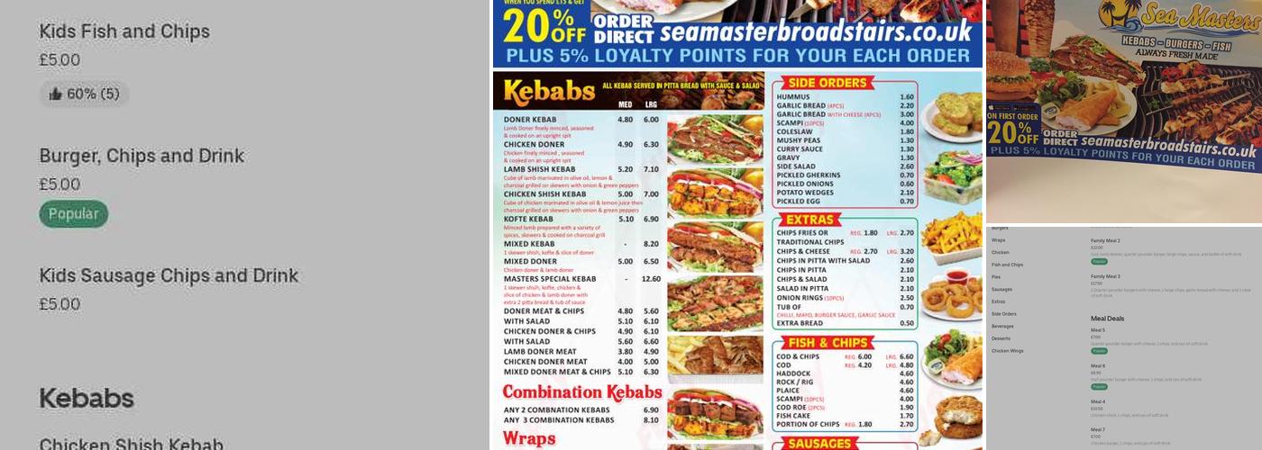 Sea Master Fish & Chips Menu